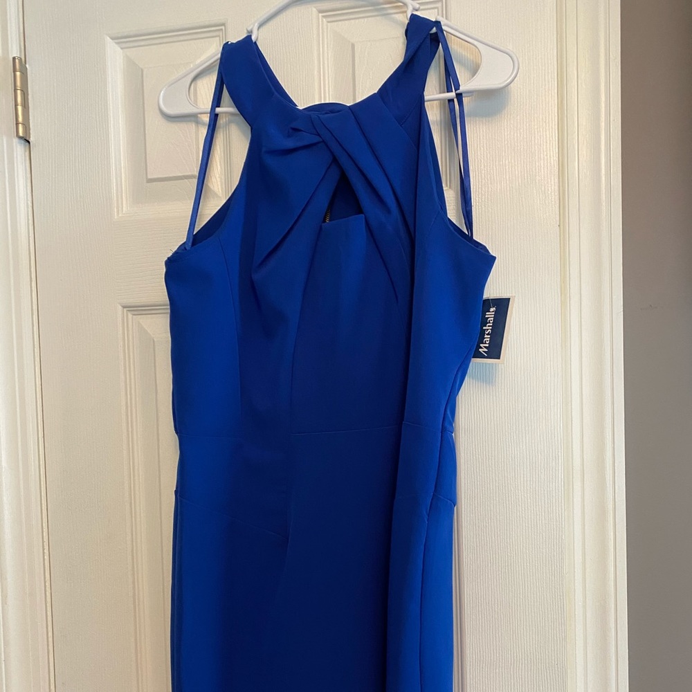 Blue cocktail dress